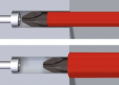 Wkrętak z magazynkiem bitów Liftup Electric płaski, Pozidriv