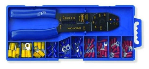 Zestaw szczypce 0.25-6MM2+końcówki izolowane 80szt.