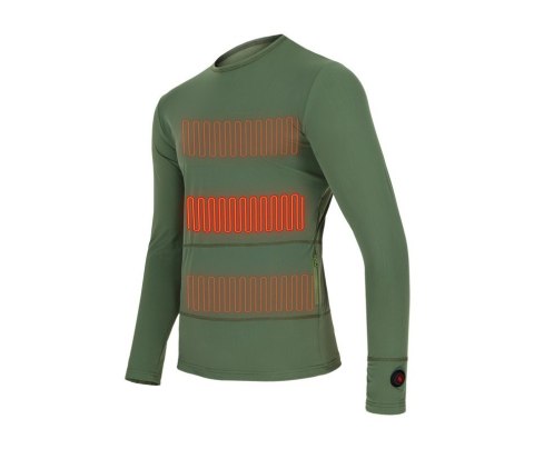 Glovii GJ1CM koszula/top Bluza Wycięcie pod szyją Długi rękaw Elastan, Poliester