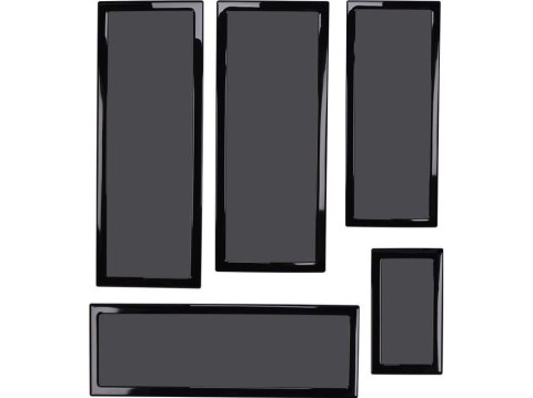 Zestaw filtrów przeciwkurzalnych Demciflex dla Lian Li O11 Dynamic -/