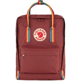 Plecak miejski Fjallraven Kanken Rainbow - ox red/rainbow pattern