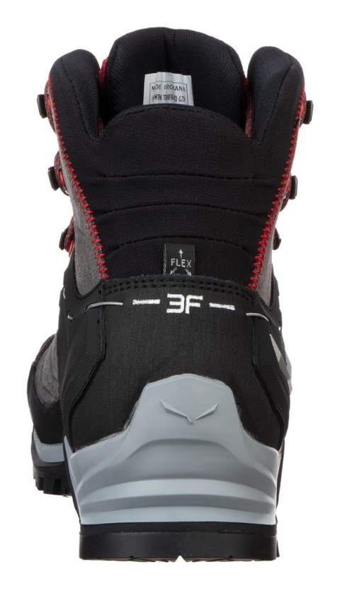 Salewa MTN Trainer Mid GTX Męski Dorosły Ciemnoszary, Szary, Czerwony