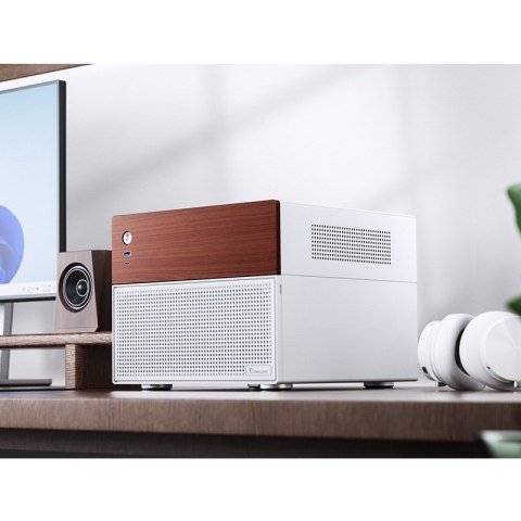 Jonsbo N4 WHITE zabezpieczenia & uchwyty komputerów Micro Tower Biały