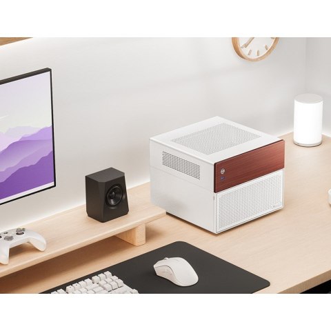 Jonsbo N4 WHITE zabezpieczenia & uchwyty komputerów Micro Tower Biały