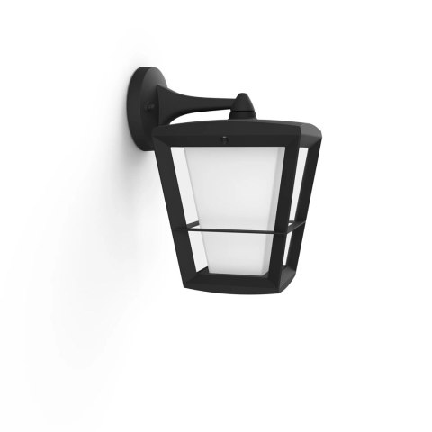 HUE Econic czarny oprawa ścienna kinkiet LED 15W 2000-6500K 1150LM RGB WCA IP44 aluminium/szkło