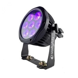 Oświetlenie EVOLIGHTS GLACIER 7 LED PAR 7x10W RGBWA-UV IP65