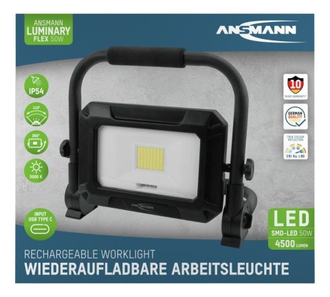 Przenośne światło przemysłowe Ansmann FL50W-R 50 W 4500 lm światło dzienne