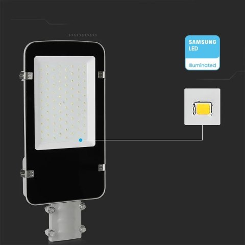 Oprawa uliczna LED V-TAC VT-50ST 50W SAMSUNG CHIP 4000K 5000lm (SKU 215271) Szary