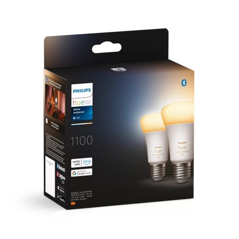 Philips Hue White ambiance Inteligentna żarówka A60 E27 - 1100 (2 szt.)