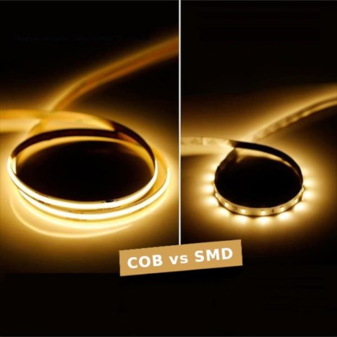 Taśma LED V-TAC VT-COB 512 bezpunktowa 512LED COB 24V CRI90+ 12W/m 4000K 1000lm (SKU 2650)