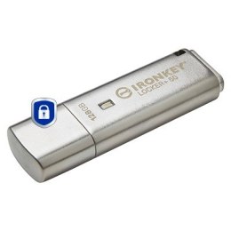 Kingston Technology IronKey Locker+ 50 pamięć USB 128 GB USB Typu-A 3.2 Gen 1 (3.1 Gen 1) Srebrny