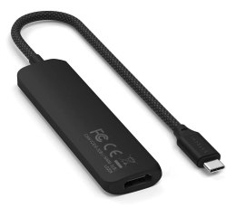 Satechi 4w1 USB-C Slim Multiport Adapter 4K - aluminiowy adapter do urządzeń mobilnych USB-C (USB-C, 4K HDMI, 2x USB-A) (black)