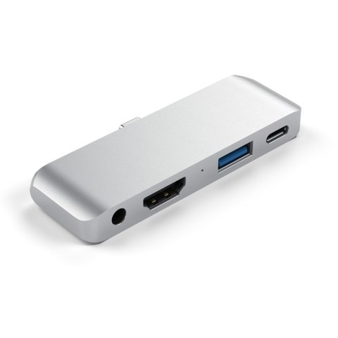 Satechi Aluminum USB-C Mobile Hub 4w1 für Apple iPad Pro Silber