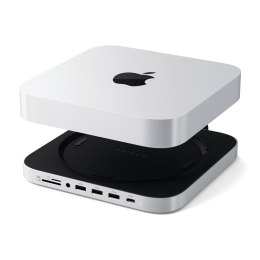 Satechi Stand & Hub - podstawka i hub do Mac Mini/Studio (USB-C 3.2, USB-A 3.2, 2x USB-A 3.0, 3,5mm jack, port micro/SD, NVMe/M.