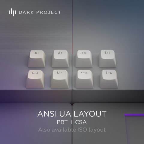 Dark Project ALU87A Daylight, G3MS Zircon Switch, RU klawiatura