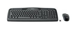 Zestaw klawiatura + mysz membranowa Logitech 920-03999 (USB 2.0; (DE); kolor czarny; optyczna)