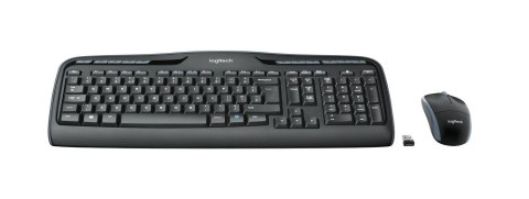 Zestaw klawiatura + mysz membranowa Logitech 920-03999 (USB 2.0; (DE); kolor czarny; optyczna)