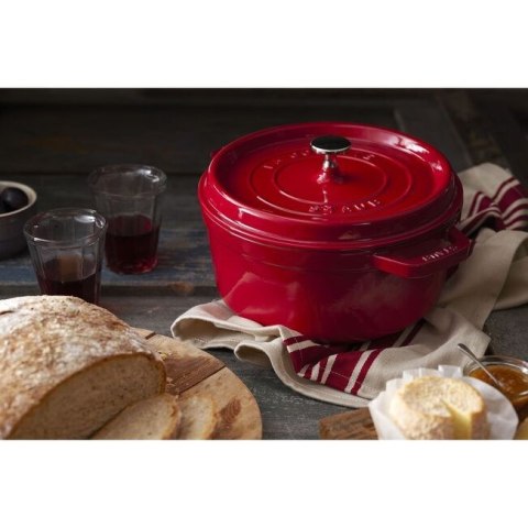 Garnek żeliwny okrągły Staub - 3.8 ltr, Czerwony