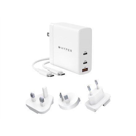 HYPER HJG140WW ładowarka do urządzeń przenośnych Uniwersalne Biały Prąd przemienny Szybkie ładowanie Wewnętrzna