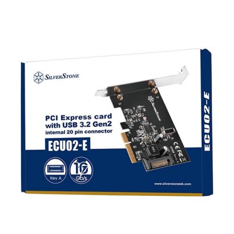 Silverstone ECU02-E adapter Wewnętrzny USB 3.2 Gen 2 (3.1 Gen 2)