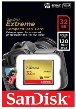 Karta pamięci Compactflash SanDisk Extreme 32GB 120/85 MB/s
