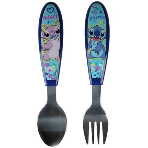 Zestaw sztućców ThermoBaby LILO & STITCH Niebieski Turkusowy Metal Stal nierdzewna 2 Części