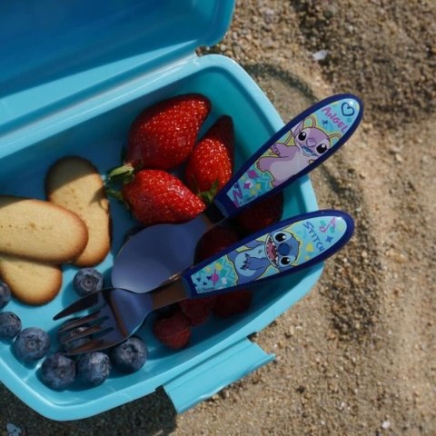 Zestaw sztućców ThermoBaby LILO & STITCH Niebieski Turkusowy Metal Stal nierdzewna 2 Części