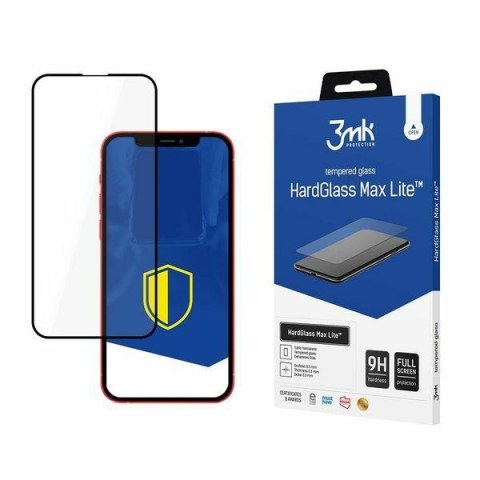 Szkło hartowane 3MK HardGlass Max Lite do Apple iPhone 13 / 13 Pro / 14 czarny