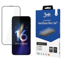 Szkło hartowane 3MK HardGlass Max Lite do Apple iPhone 16 Pro czarny