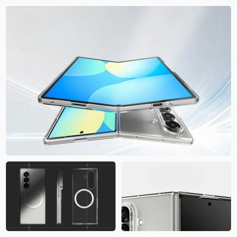 Etui Spigen AirSkin Mag MagSafe do Samsung Galaxy Z Fold7 przezroczysty