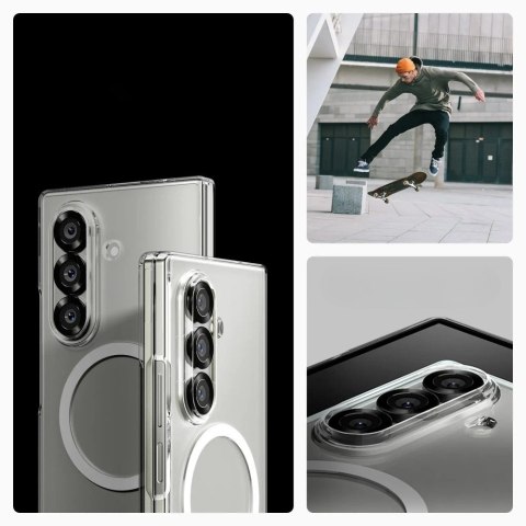 Etui Spigen AirSkin Mag MagSafe do Samsung Galaxy Z Fold7 przezroczysty