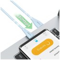 Kabel USAMS Green Series SJ714 18W 3A USB-A do USB-C 1m różowy