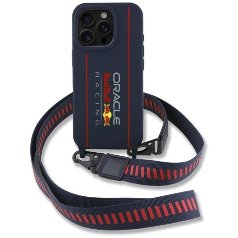 Red Bull RBHMP16X24SISOLRV iPhone 16 Pro Max 6.9&quot; hardcase Silicone Strap and Vertical Logo MagSafe granatowy