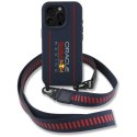 Red Bull RBHMP16L24SISOLRV iPhone 16 Pro 6.3" hardcase Silicone Strap and Vertical Logo MagSafe granatowy
