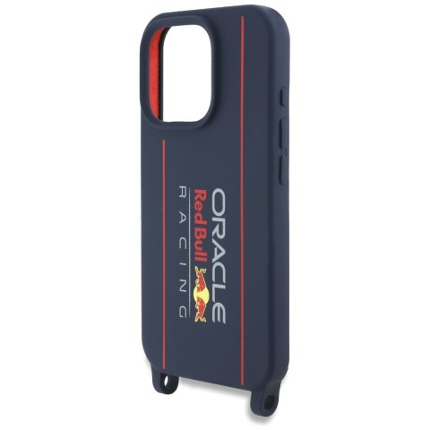 Red Bull RBHMP16L24SISOLRV iPhone 16 Pro 6.3" hardcase Silicone Strap and Vertical Logo MagSafe granatowy