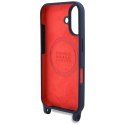 Red Bull RBHMP16S24SISOLRV iPhone 16 6.1" hardcase Silicone Strap and Vertical Logo MagSafe granatowy