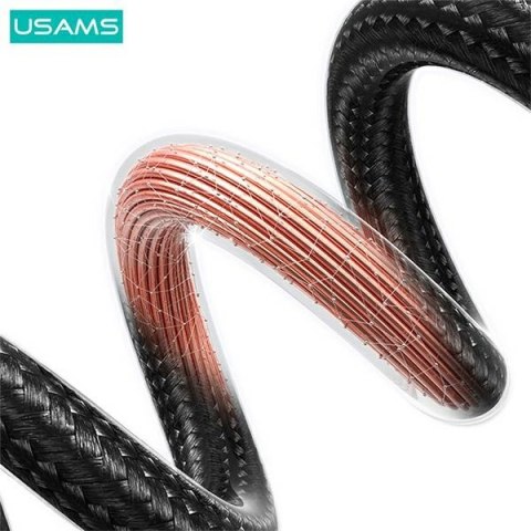 USAMS Kabel USB-C na Lightning 30W 0,25mFast Charging stalowy/tarnish SJ679USB01 (US-SJ679)