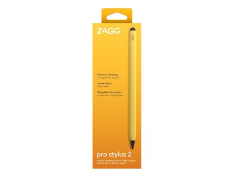 Rysik do tabletu ZAGG Pro Stylus 2, Tablet, Apple, Yellow, iPad Pro 11 & iPad Pro 12.9, Capacitive, Built-in
