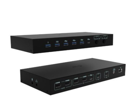 Stacja dokująca USB-C KVM Dock PRO Three Hosts Dual Video 2x Power Delivery max 92W