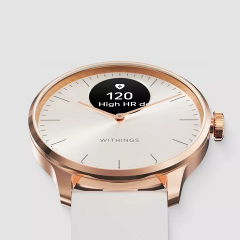 Zegarek Withings Scanwatch Light - zegarek z funkcją EKG, pomiarem pulsu i SPO2 oraz mierzeniem aktywności fizycznej i snu (37mm