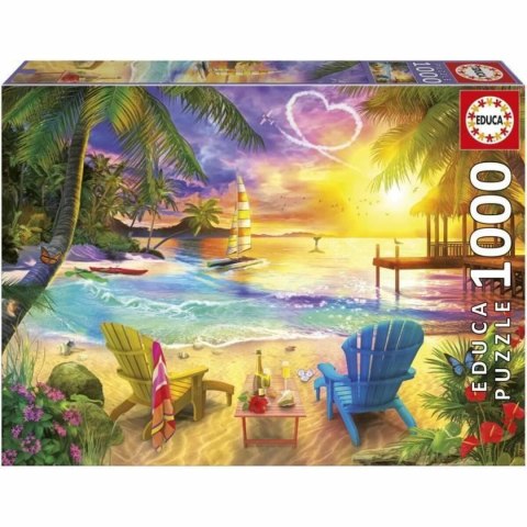 Układanka puzzle Educa Love Beach 1000 Części