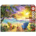 Układanka puzzle Educa Love Beach 1000 Części