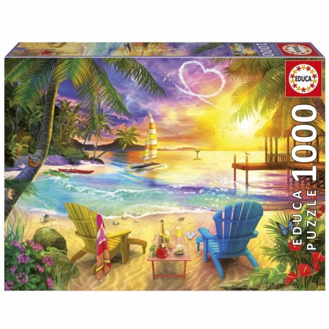 Układanka puzzle Educa Love Beach 1000 Części