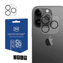 3MK Lens Pro Full Cover iPhone 15 Pro/15Pro Max Szkło hybrydowe na obiektyw aparatu z ramką montażową 1szt