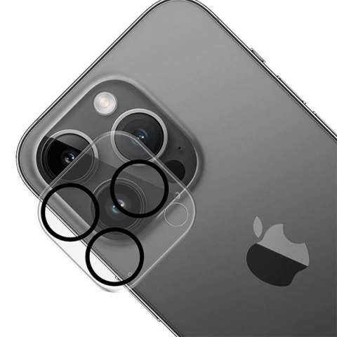 3MK Lens Pro Full Cover iPhone 15 Pro/15Pro Max Szkło hybrydowe na obiektyw aparatu z ramką montażową 1szt