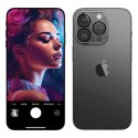 3MK Lens Pro Full Cover iPhone 15 Pro/15Pro Max Szkło hybrydowe na obiektyw aparatu z ramką montażową 1szt
