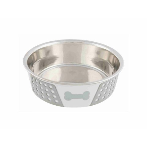 Karmnik dla Zwierząt Trixie Niebieski Biały Szary Silikon Stal nierdzewna 1,4 L