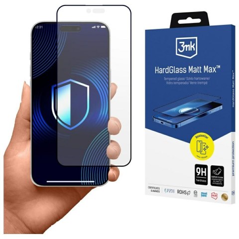 Szkło hartowane 3MK HardGlass Matt Max do Apple iPhone Air