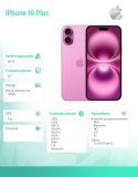 IPhone 16 Plus 128GB - Różowy