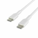 Kabel USB-C na USB-C Belkin CAB003bt2MWH Biały 2 m